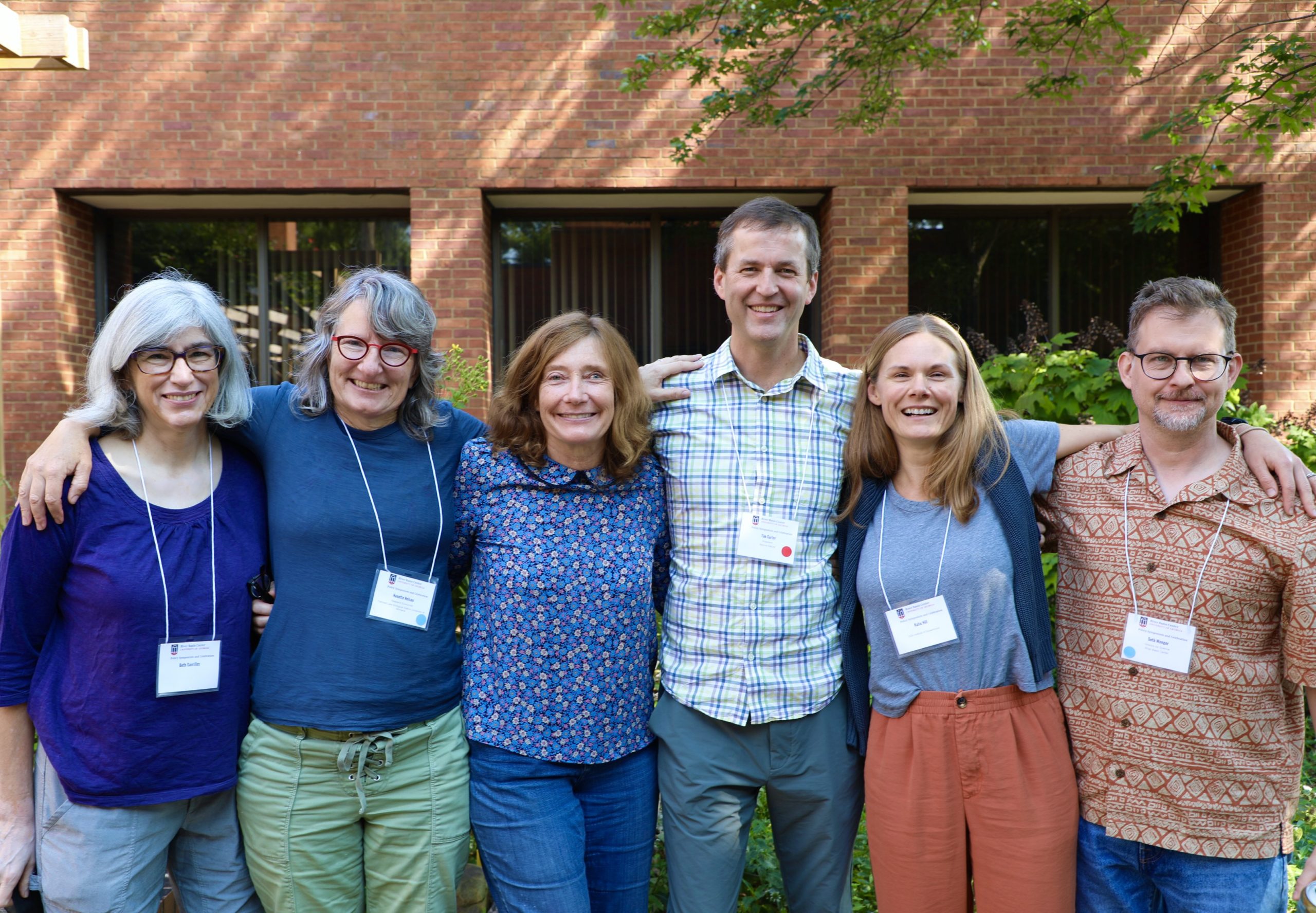 Left to right: Beth Gavrilles, Nanette Nelson, Laurie Fowler, Tim Carter, Katie Hill and Seth Wenger.