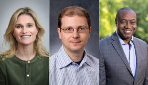 River Basin Center faculty affiliates Shana Jones, Roberto Perdisci, and Marshall Shepherd.